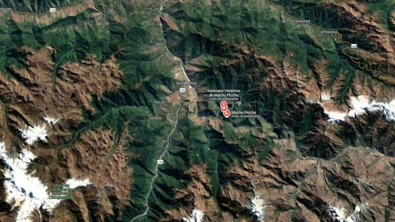 Mapa Machu Picchu